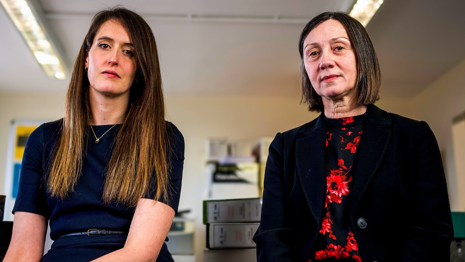 Two detectives from the Cold Case Investigators team